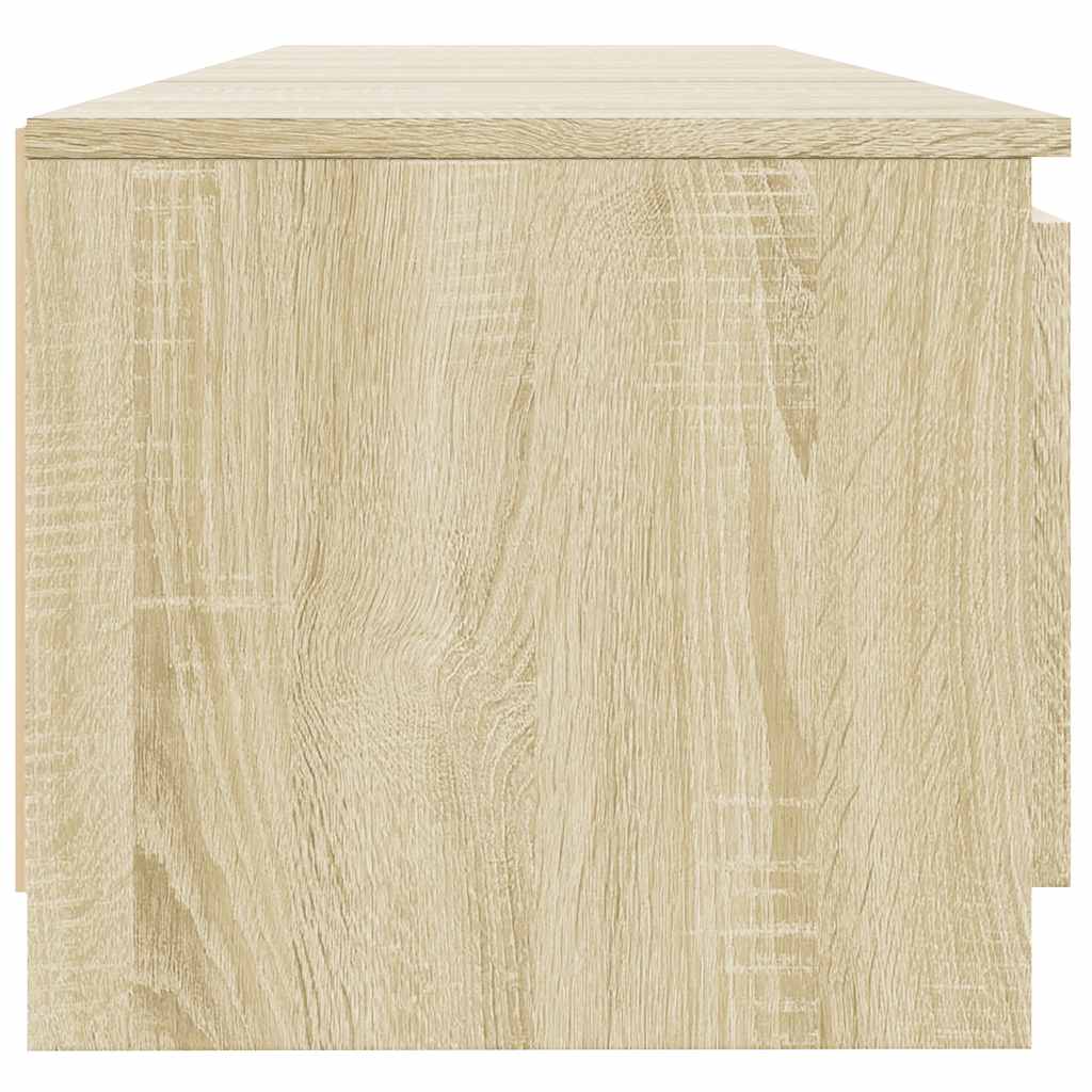 TV ormarić s LED svjetlima boja hrasta sonome 140x40x36 cm