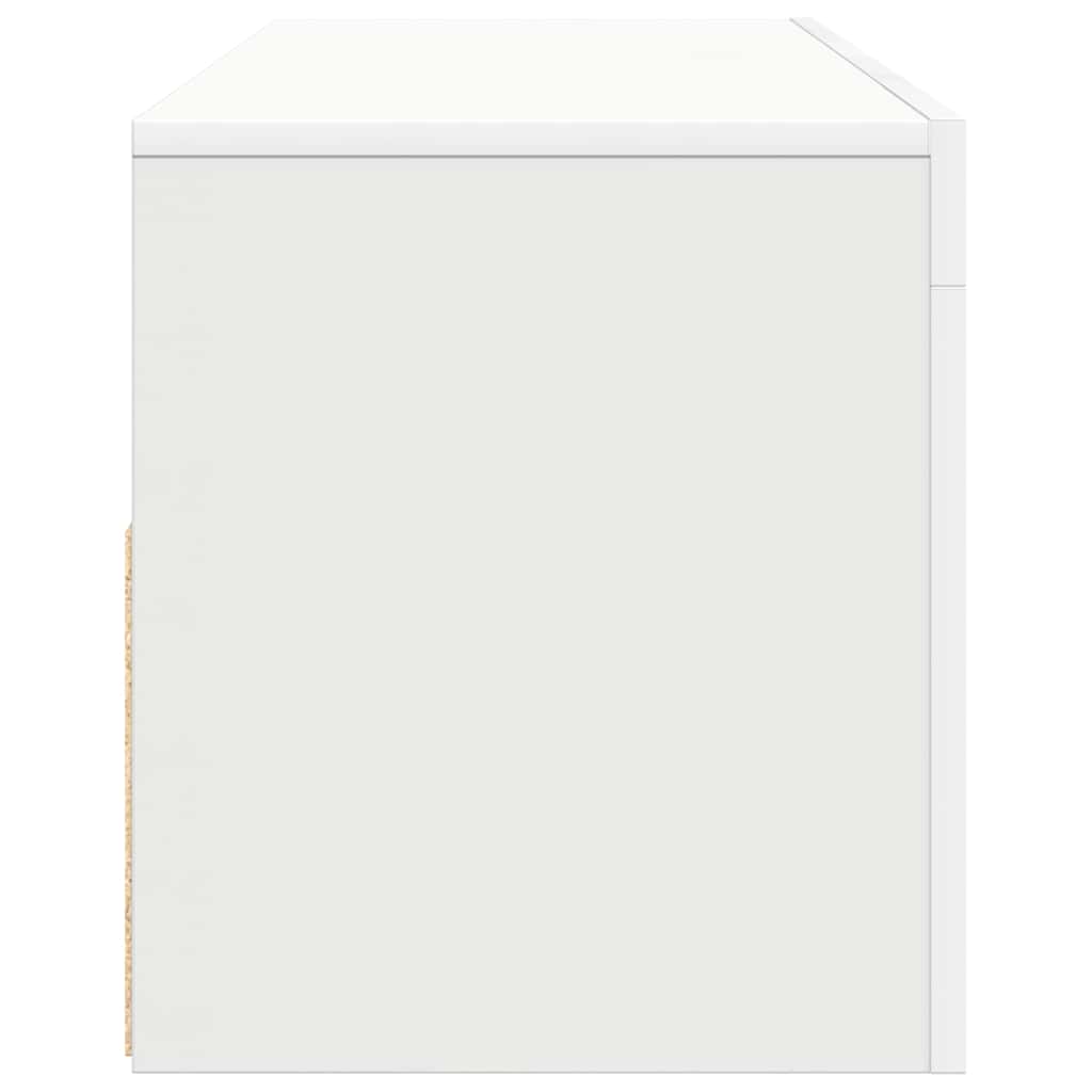 TV ormarić s LED svjetlima bijeli 120 x 35 x 40 cm