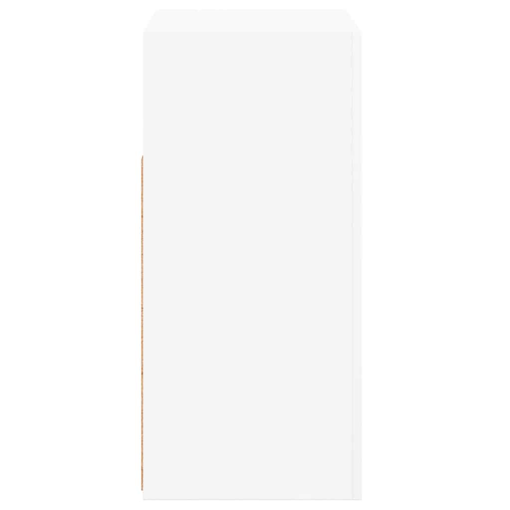 Komoda s LED svjetlima bijela 80 x 35 x 75 cm