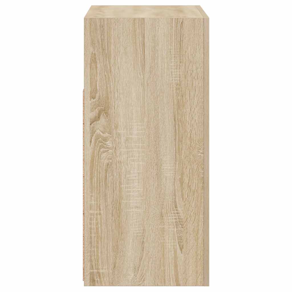 Komoda s LED svjetlima boja hrasta sonome 80 x 35 x 75 cm