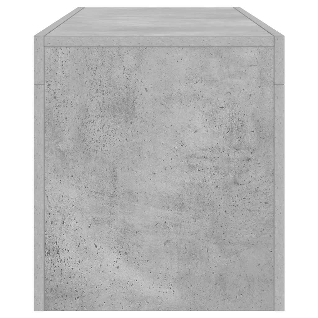 TV ormarić s LED svjetlima siva boja betona 120 x 35 x 40 cm