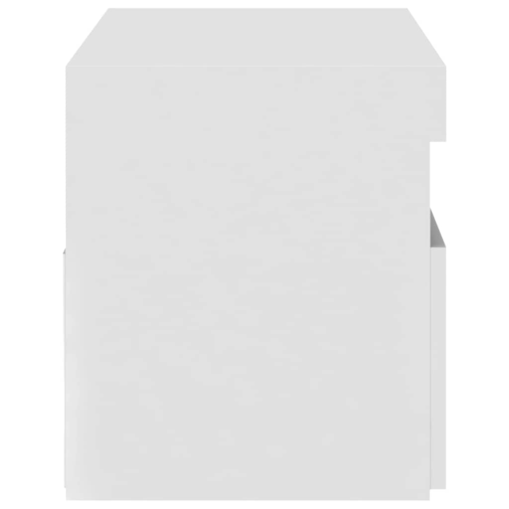 TV ormarić s LED svjetlima bijeli 75 x 35 x 40 cm