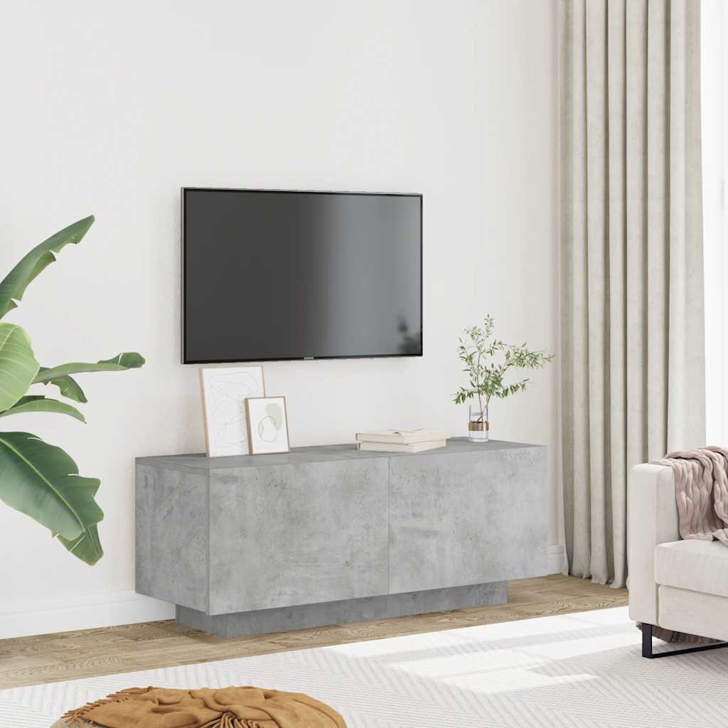 TV ormarić boja betona 100 x 35 x 40 cm od konstruiranog drva