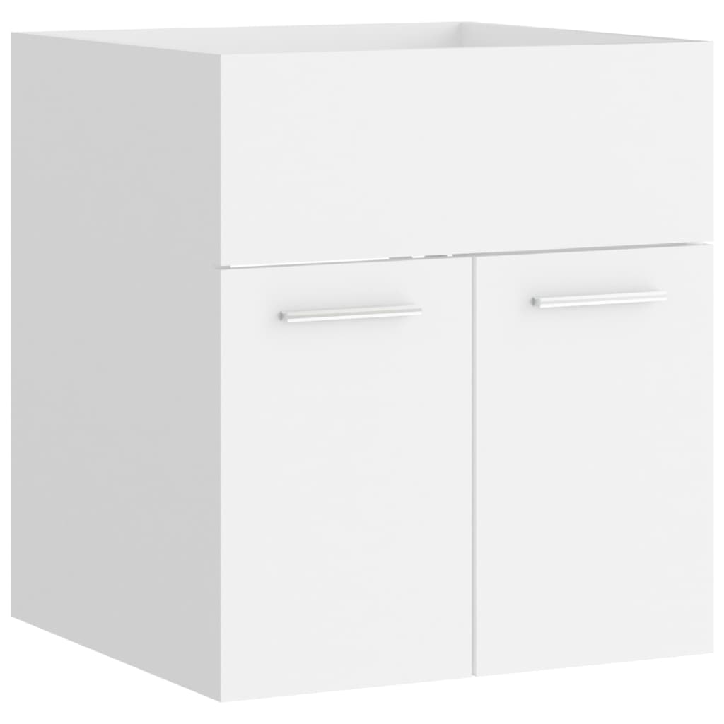 Ormarić za umivaonik bijeli 41 x 38,5 x 46 cm konstruirano drvo