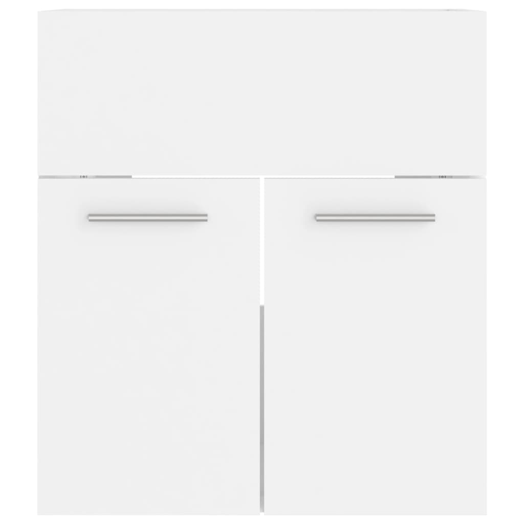 Ormarić za umivaonik bijeli 41 x 38,5 x 46 cm konstruirano drvo