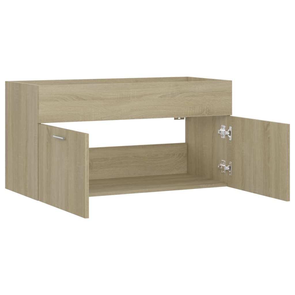 Ormarić za umivaonik boja hrasta sonome 90x38,5x46 cm drveni
