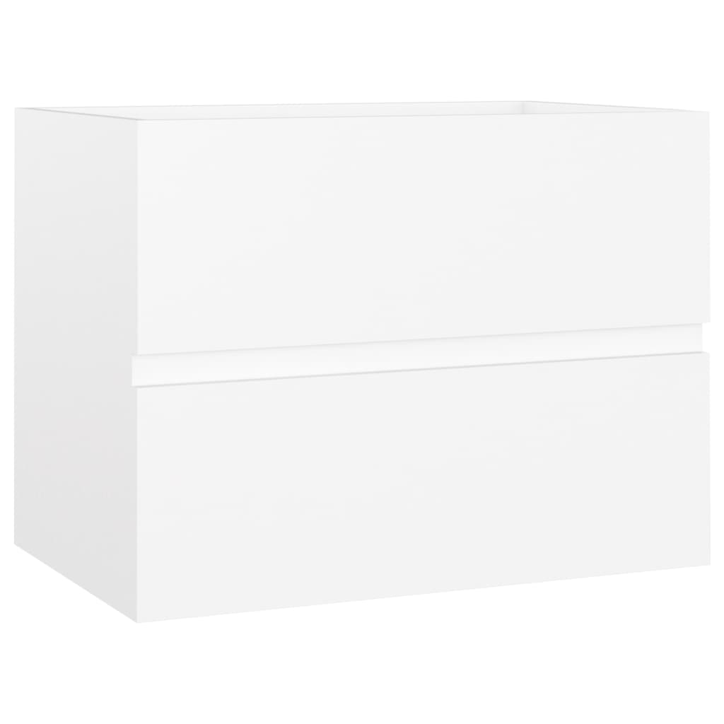 Ormarić za umivaonik bijeli 60 x 38,5 x 45 cm konstruirano drvo