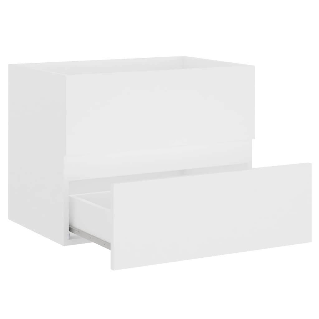 Ormarić za umivaonik bijeli 60 x 38,5 x 45 cm konstruirano drvo