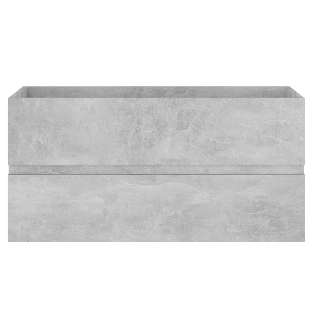 Ormarić za umivaonik boja betona 90x38,5x45cm konstruirano drvo