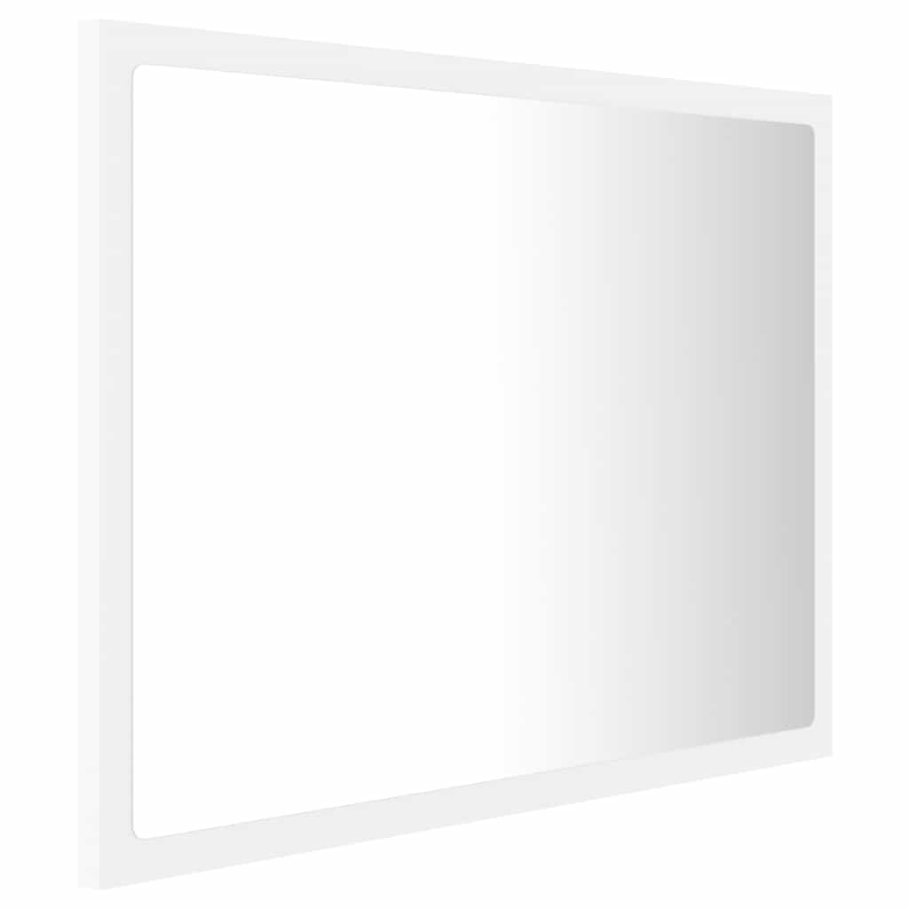 LED kupaonsko ogledalo bijelo 60 x 8,5 x 37 cm akrilno