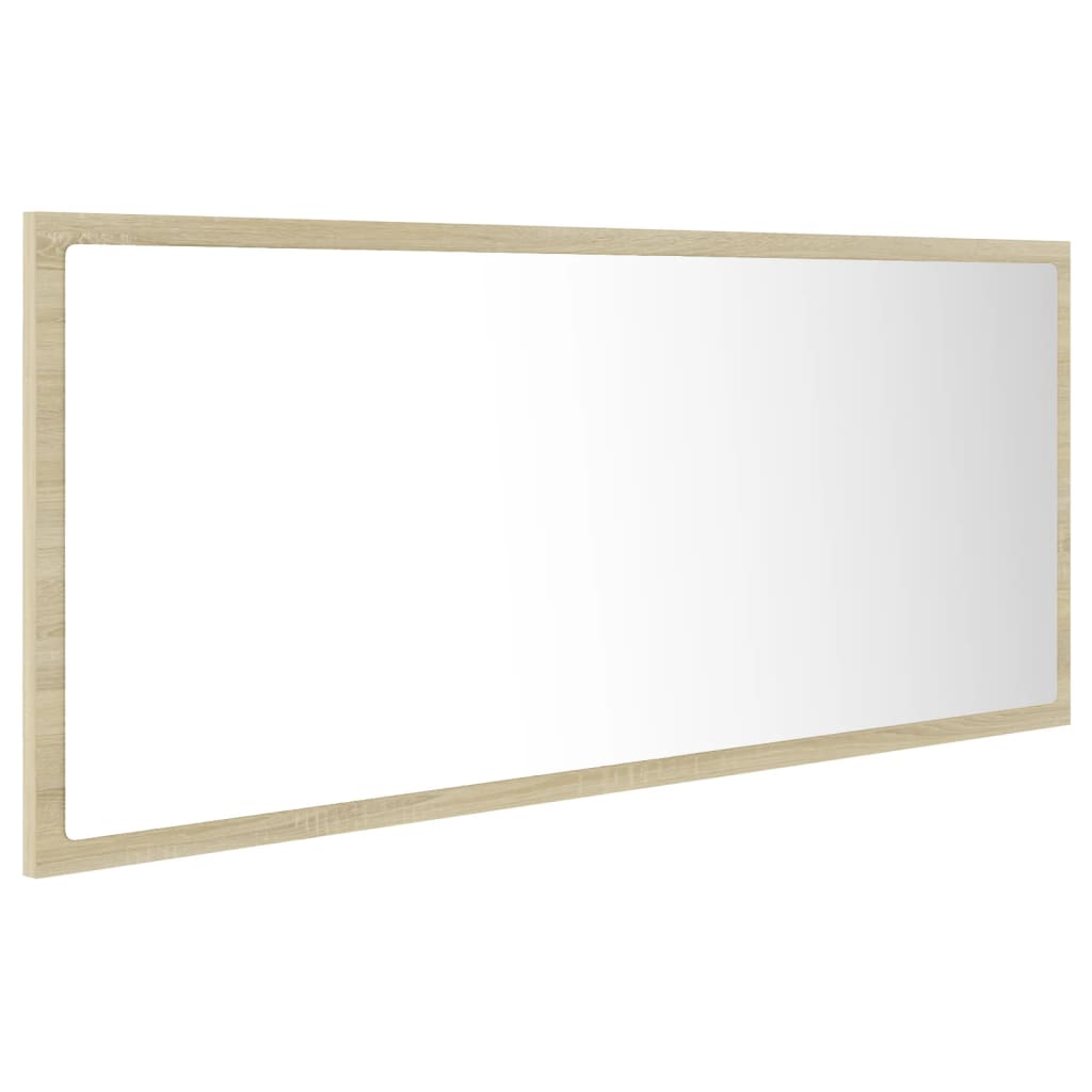 LED kupaonsko ogledalo boja hrasta sonome 100x8,5x37 cm akrilno