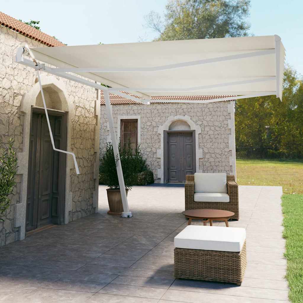Set stupa za tendu bijeli 600x245 cm željezo