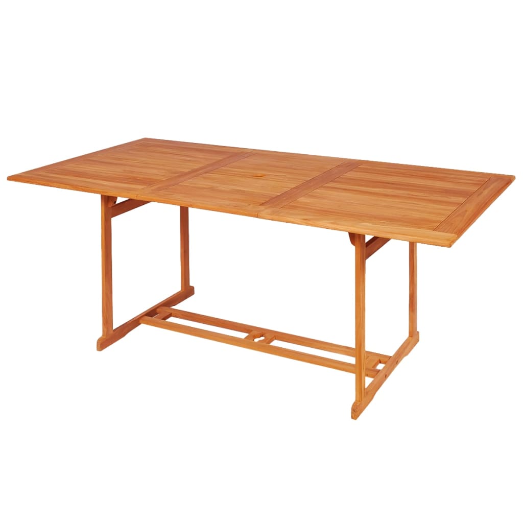 9-dijelni vrtni blagovaonski set s jastucima masivna tikovina