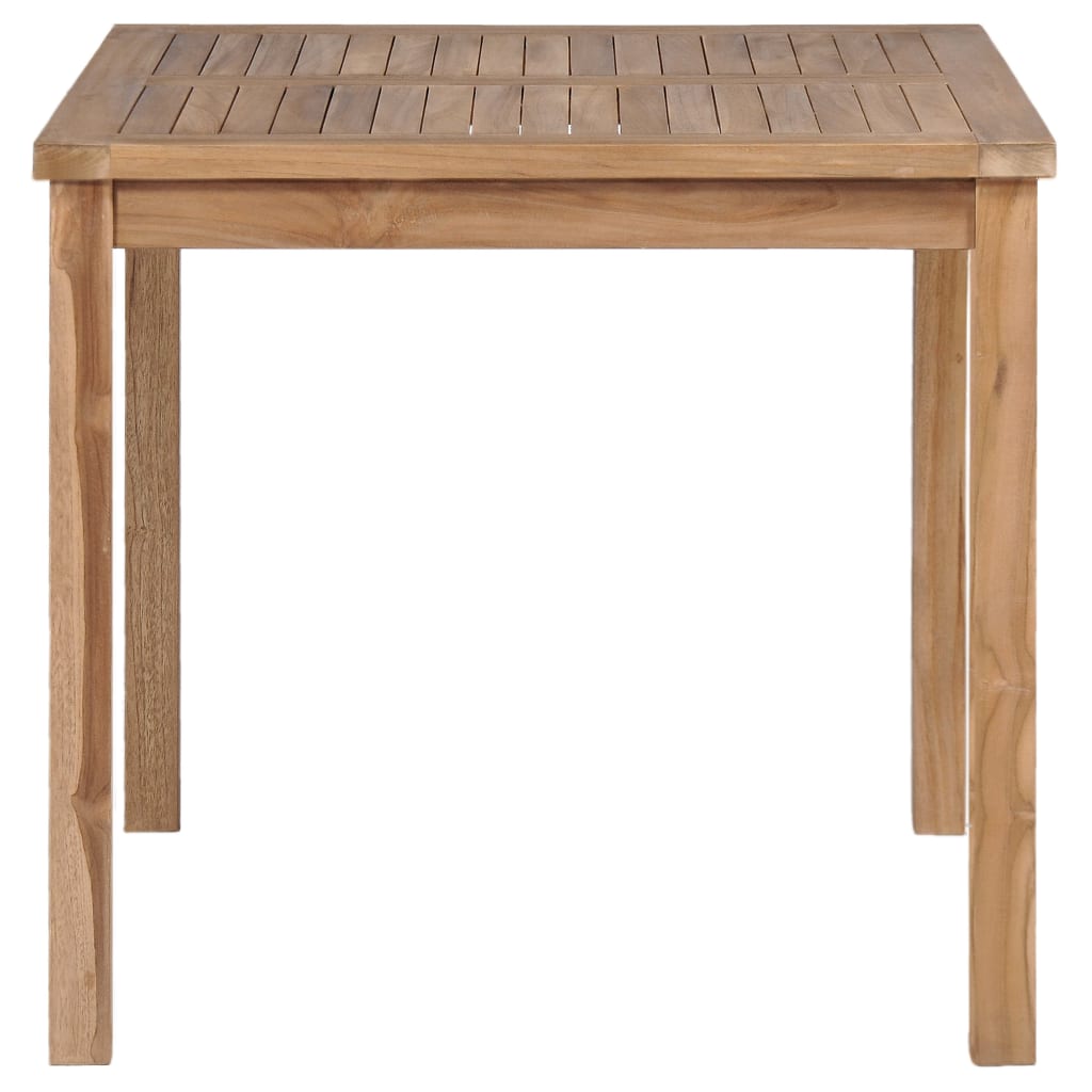 Vrtni blagovaonski set od 3 dijela 80x80 cm masivno tikovino drvo