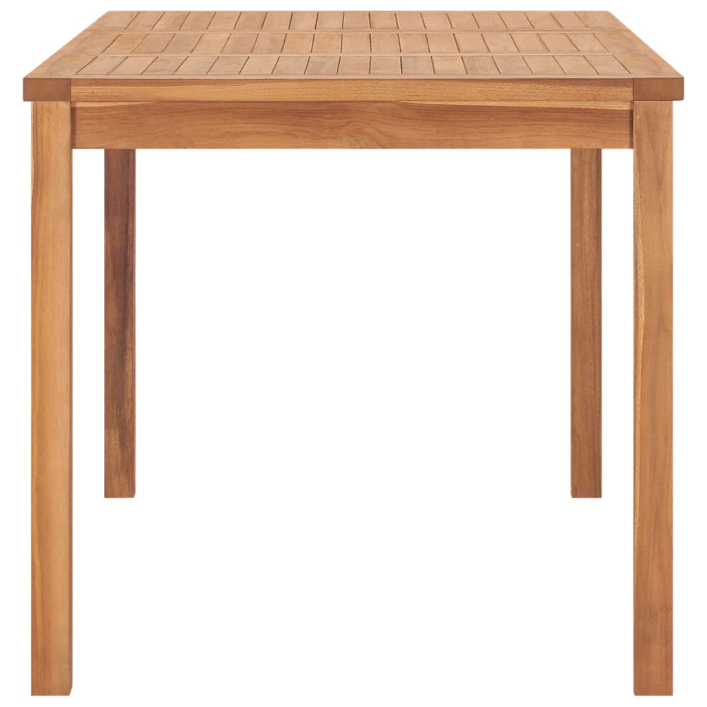 Vrtni blagovaonski set od 5 dijelova 140 x 80 cm masivno tikovino drvo