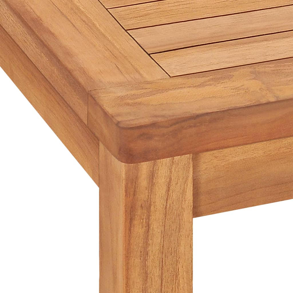 Vrtni blagovaonski set od 7 dijelova 140 x 80 cm masivno tikovino drvo
