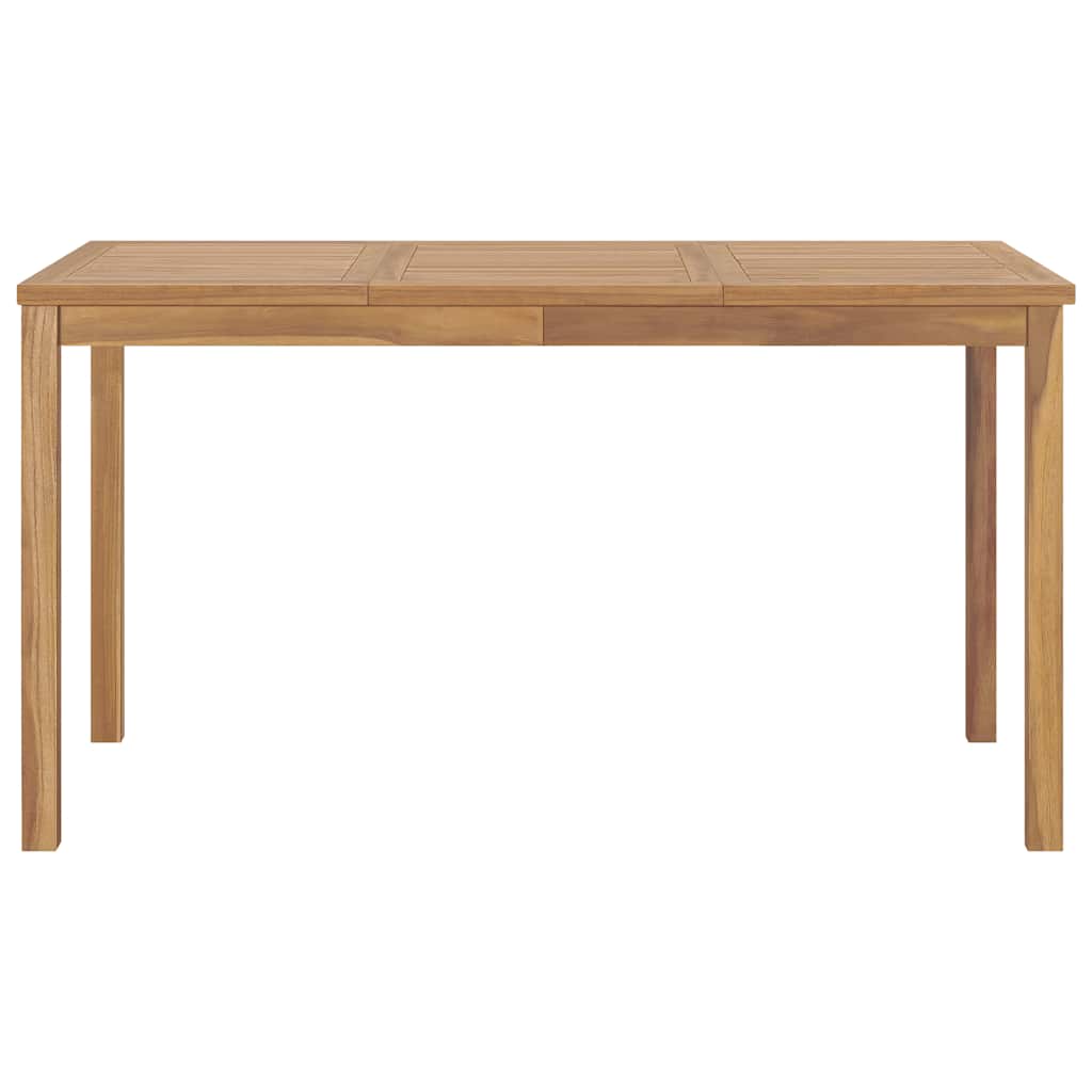 Vrtni blagovaonski set od 7 dijelova 140 x 80 cm masivno tikovino drvo