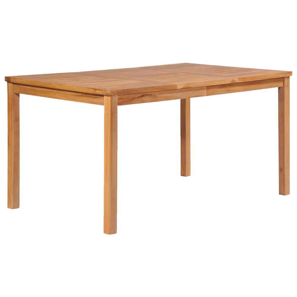 Vrtni blagovaonski set od 7 dijelova 150 x 90 cm masivno tikovino drvo