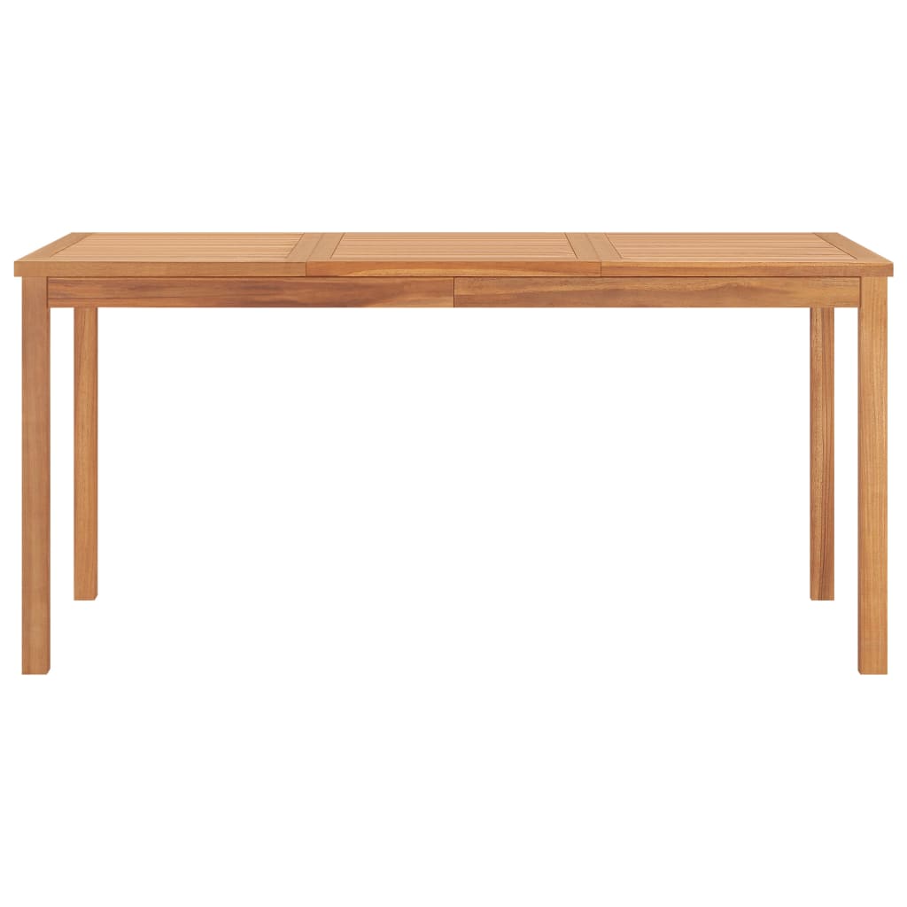 Vrtni blagovaonski set od 7 dijelova 160x80 cm masivno tikovino drvo