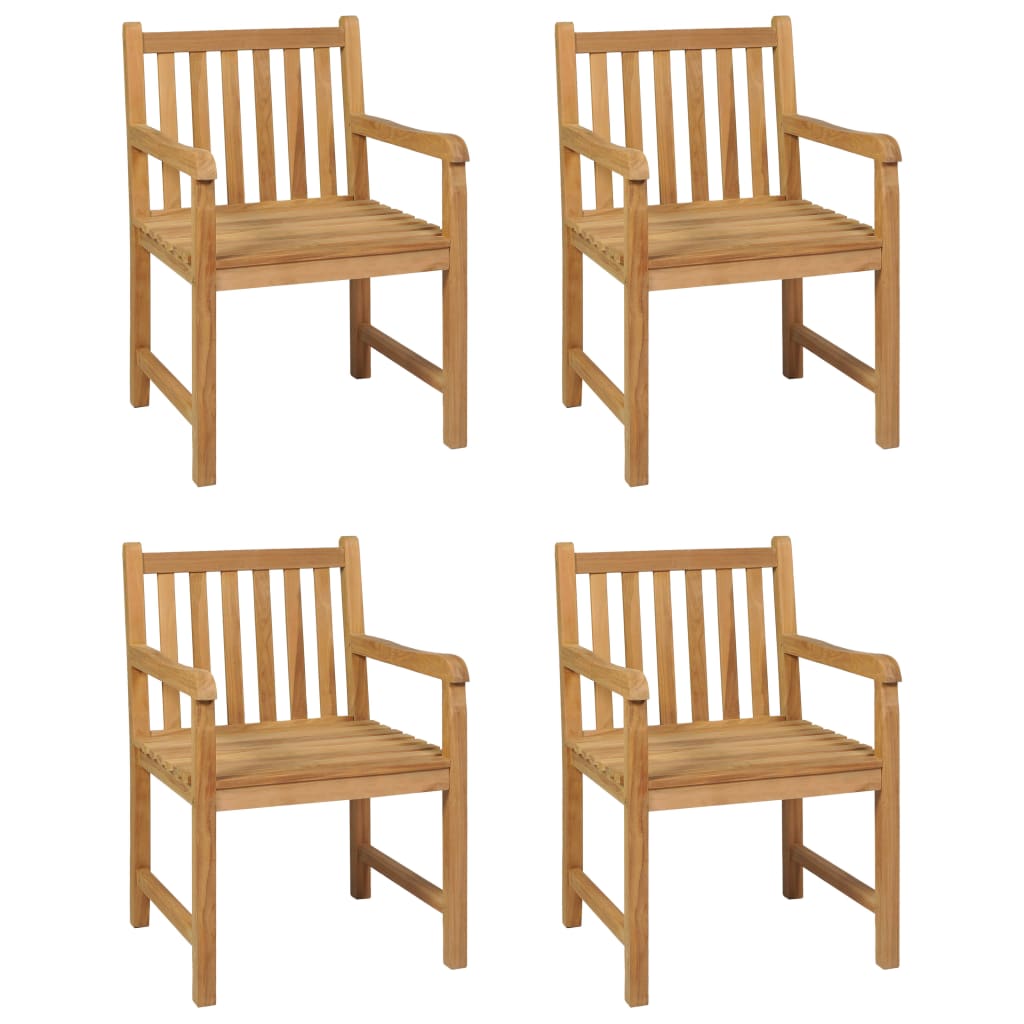 Vrtni blagovaonski set od 5 dijelova 160x80 cm masivno tikovino drvo