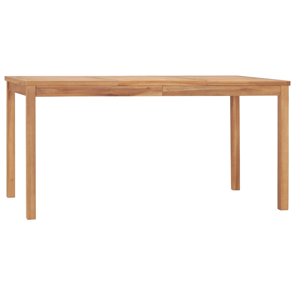 Vrtni blagovaonski set od 5 dijelova 160x80 cm masivno tikovino drvo