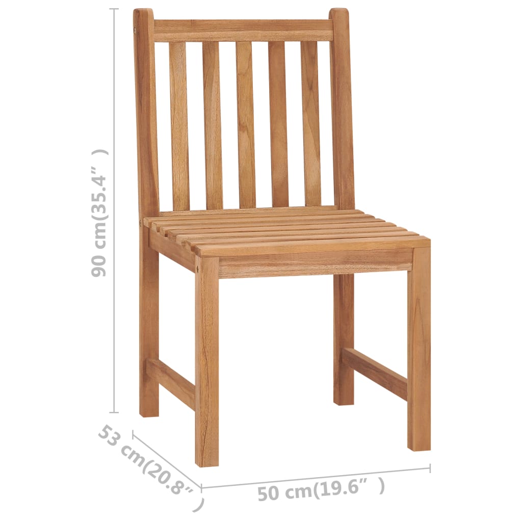 Vrtni blagovaonski set od 9 dijelova 180x90 cm masivno tikovino drvo