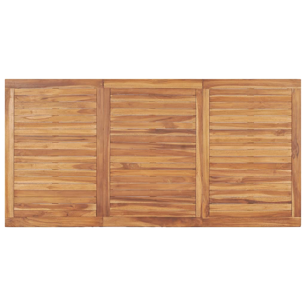 Vrtni blagovaonski set od 5 dijelova 180 x 90 cm masivno tikovino drvo