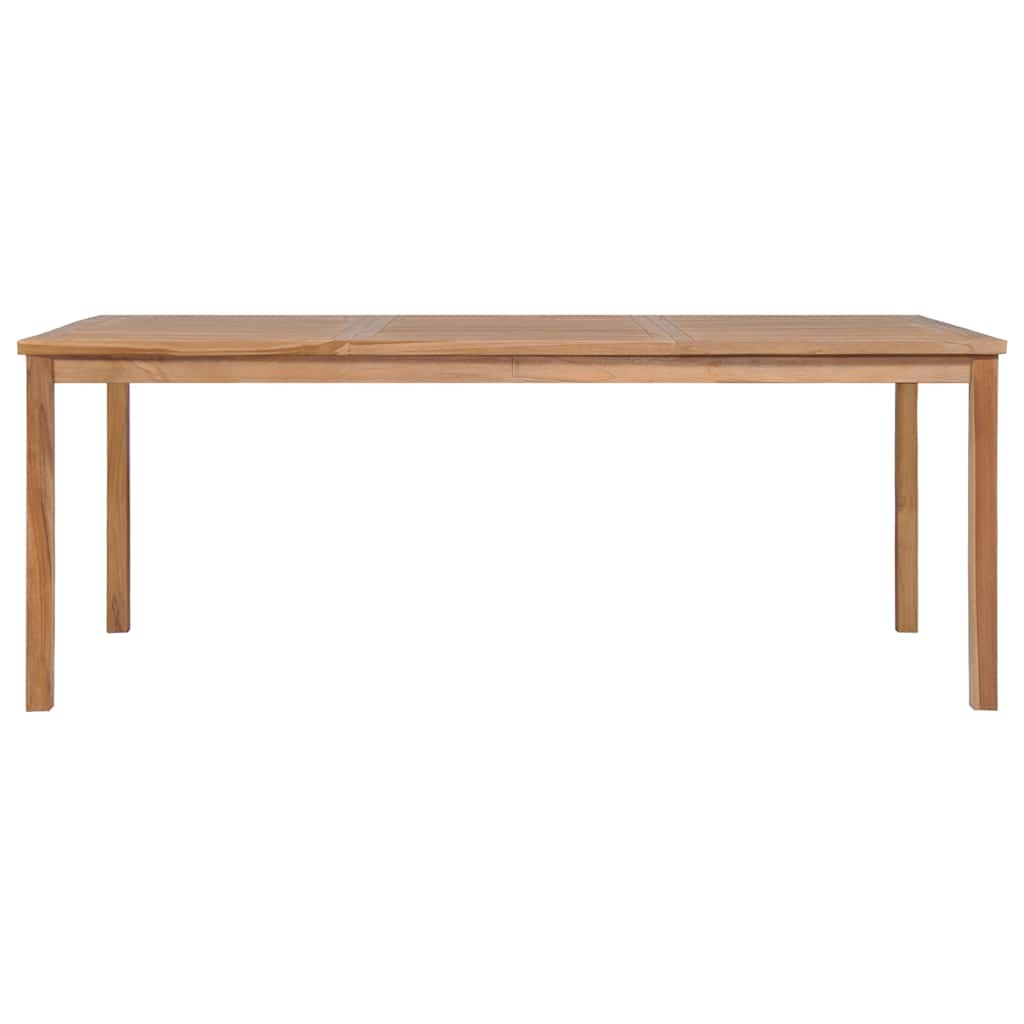 Vrtni blagovaonski set od 7 dijelova 200 x 100 cm masivno tikovino drvo