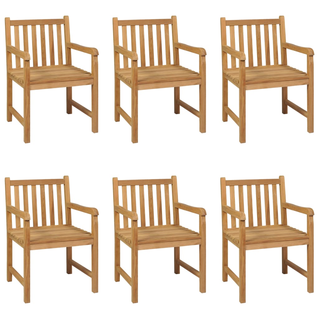 Vrtni blagovaonski set od 7 dijelova 200 x 100 cm masivno tikovino drvo