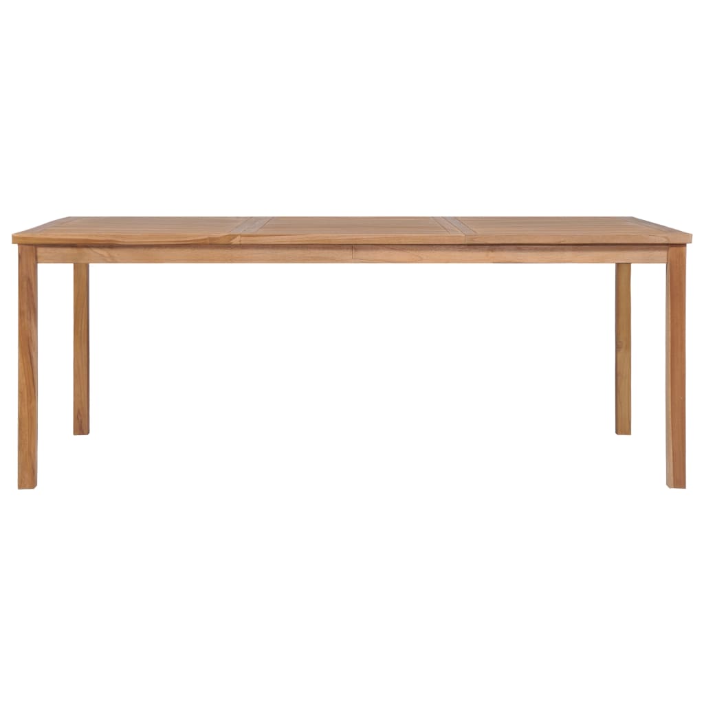 Vrtni blagovaonski set od 7 dijelova 200 x 100 cm masivno tikovino drvo