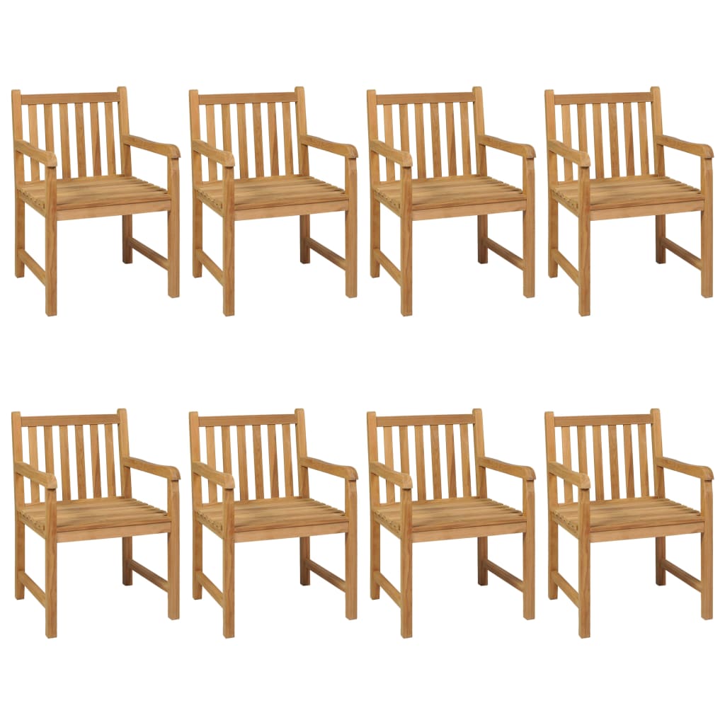 Vrtni blagovaonski set od 9 dijelova 200 x 100 cm masivno tikovino drvo