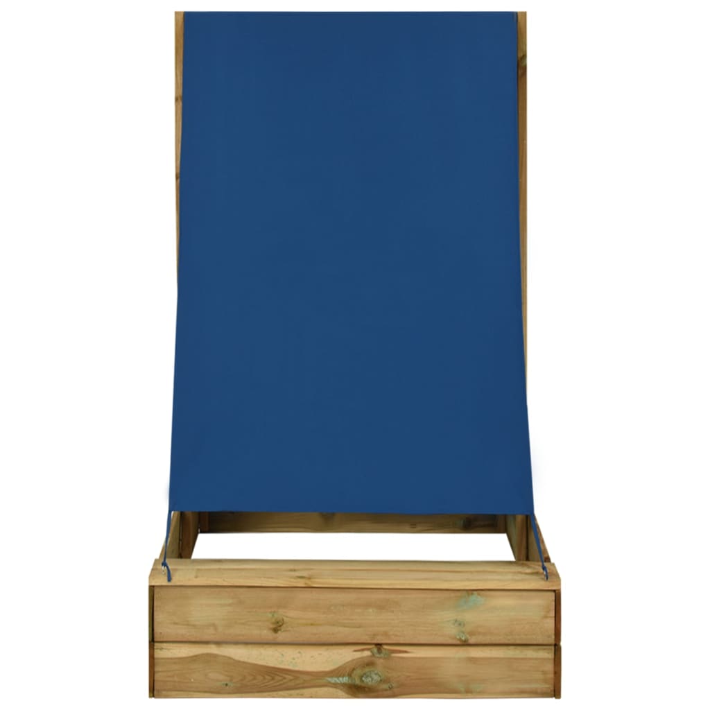 Pješčanik s krovom 80 x 60 x 97,5 cm od impregnirane borovine