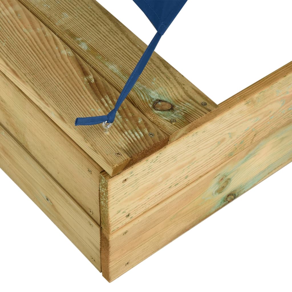Pješčanik s krovom 80 x 60 x 97,5 cm od impregnirane borovine