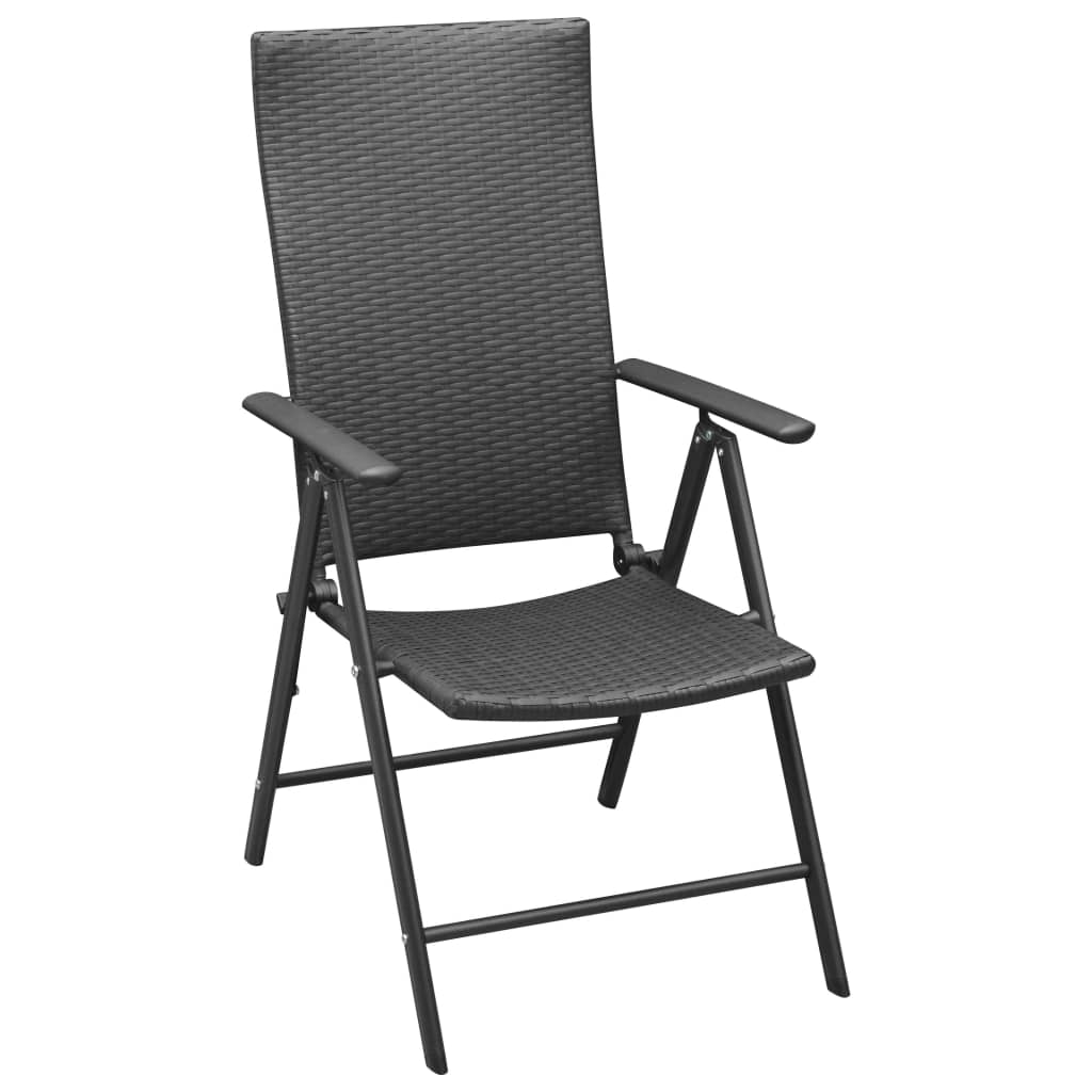 3-dijelni vrtni blagovaonski set crni