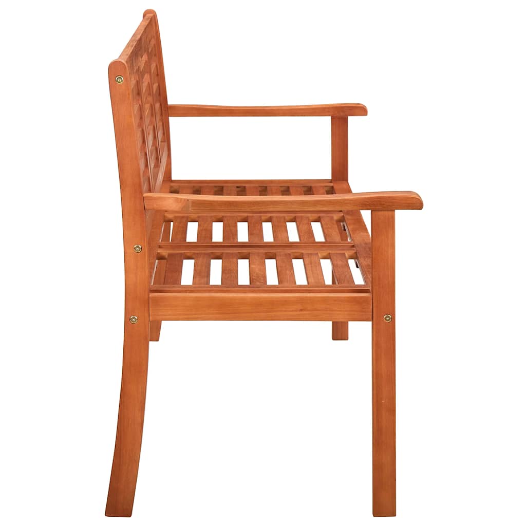 Vrtna klupa trosjed s jastukom 150 cm masivno drvo eukaliptusa