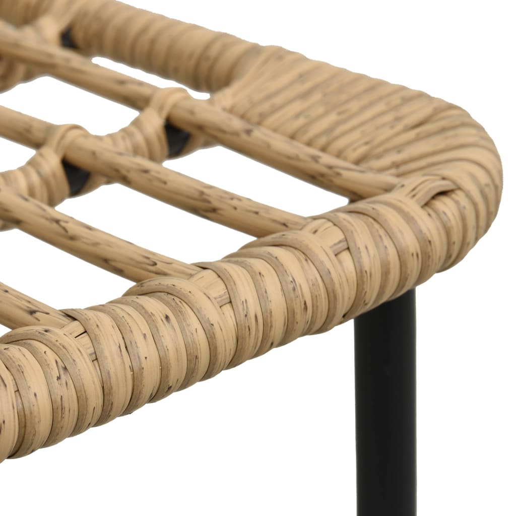 7-dijelni vrtni blagovaonski set od poliratana i stakla