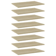 Police za knjige 8 kom boja hrasta sonome 60x40x1,5 cm iverica