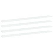 Police za knjige 4 kom bijele 100 x 10 x 1,5 cm od iverice