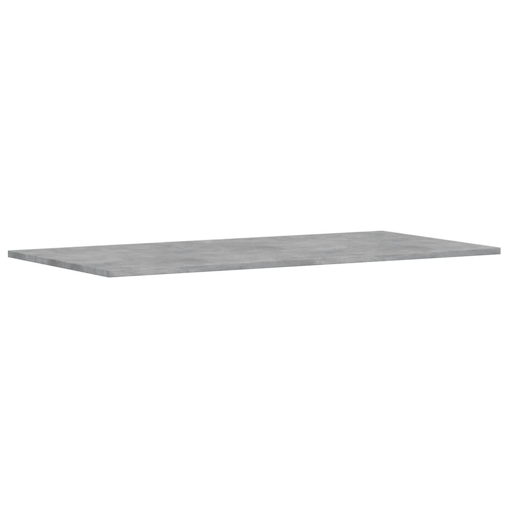 Police za knjige 4 kom siva boja betona 100x50x1,5 cm drvene