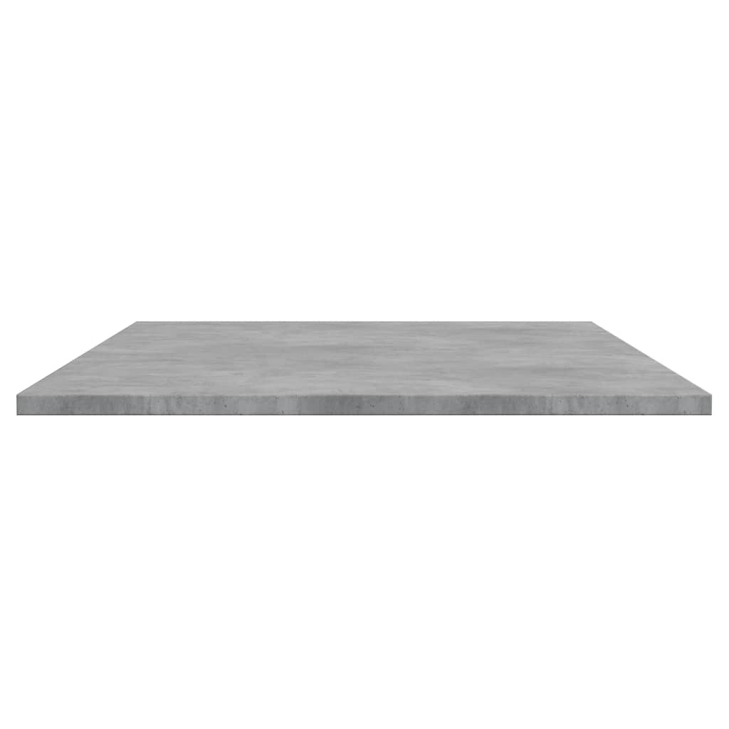 Police za knjige 4 kom siva boja betona 100x50x1,5 cm drvene