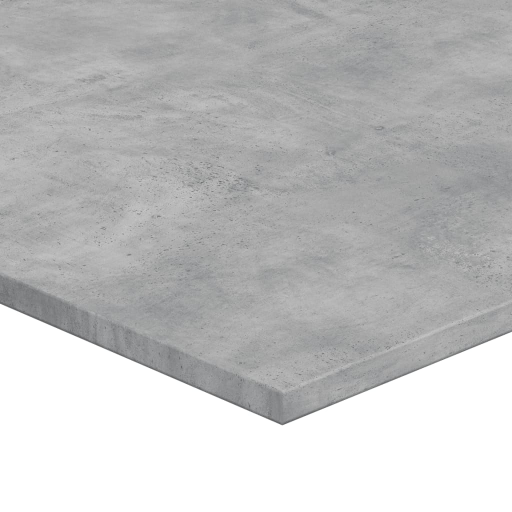 Police za knjige 4 kom siva boja betona 100x50x1,5 cm drvene