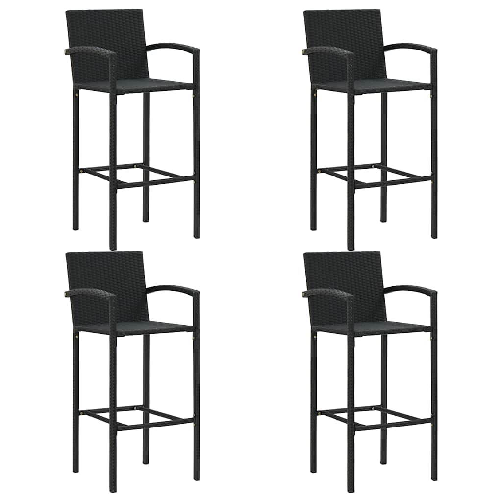 5-dijelni vrtni barski set crni
