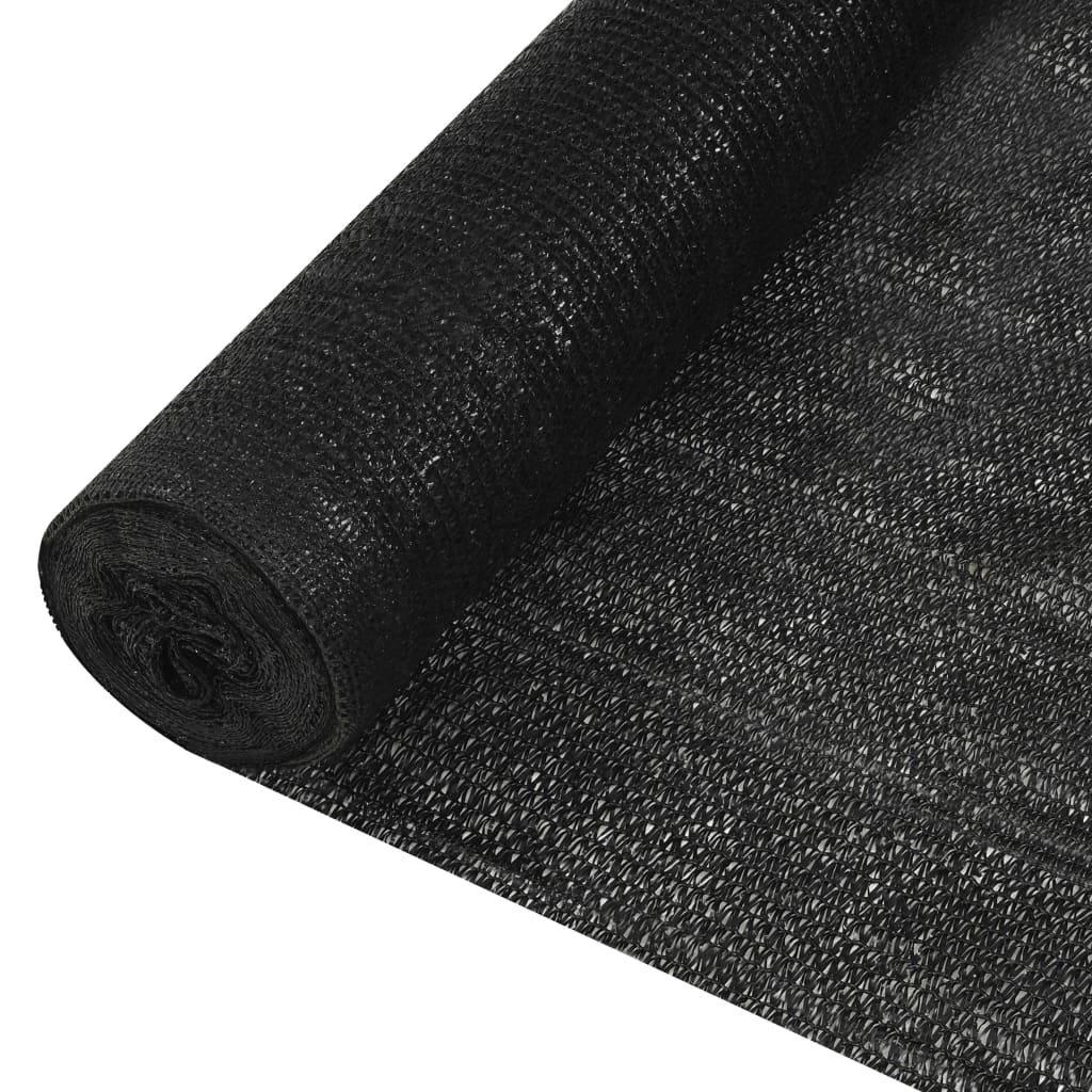 Mreža za privatnost crna 1,8 x 50 m HDPE 195 g/m²