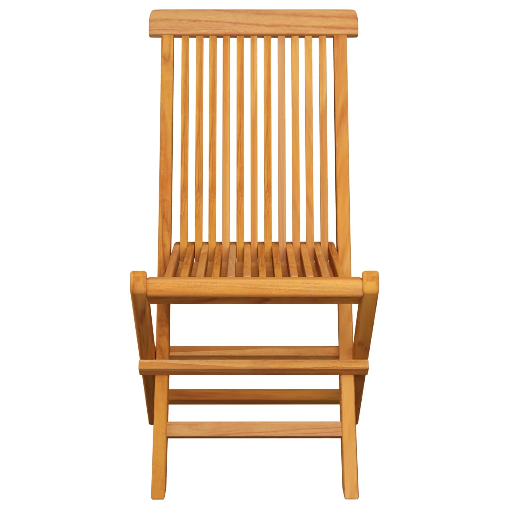 Vrtne stolice s krem bijelim jastucima 4 kom masivna tikovina