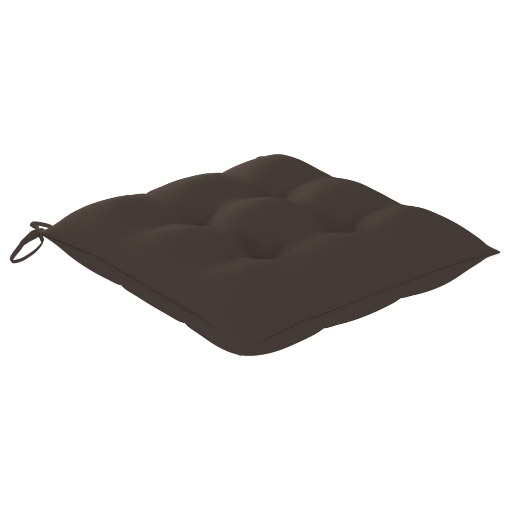 Vrtne stolice s jastucima 2 kom od masivne tikovine