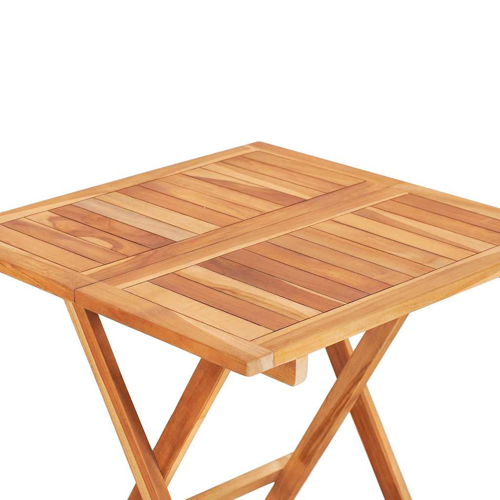 3-dijelni bistro set sa smeđe-sivim jastucima masivna tikovina