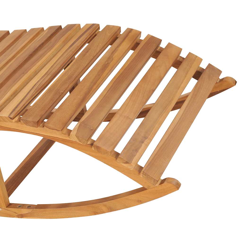 Ležaljka za ljuljanje s jastukom od masivne tikovine