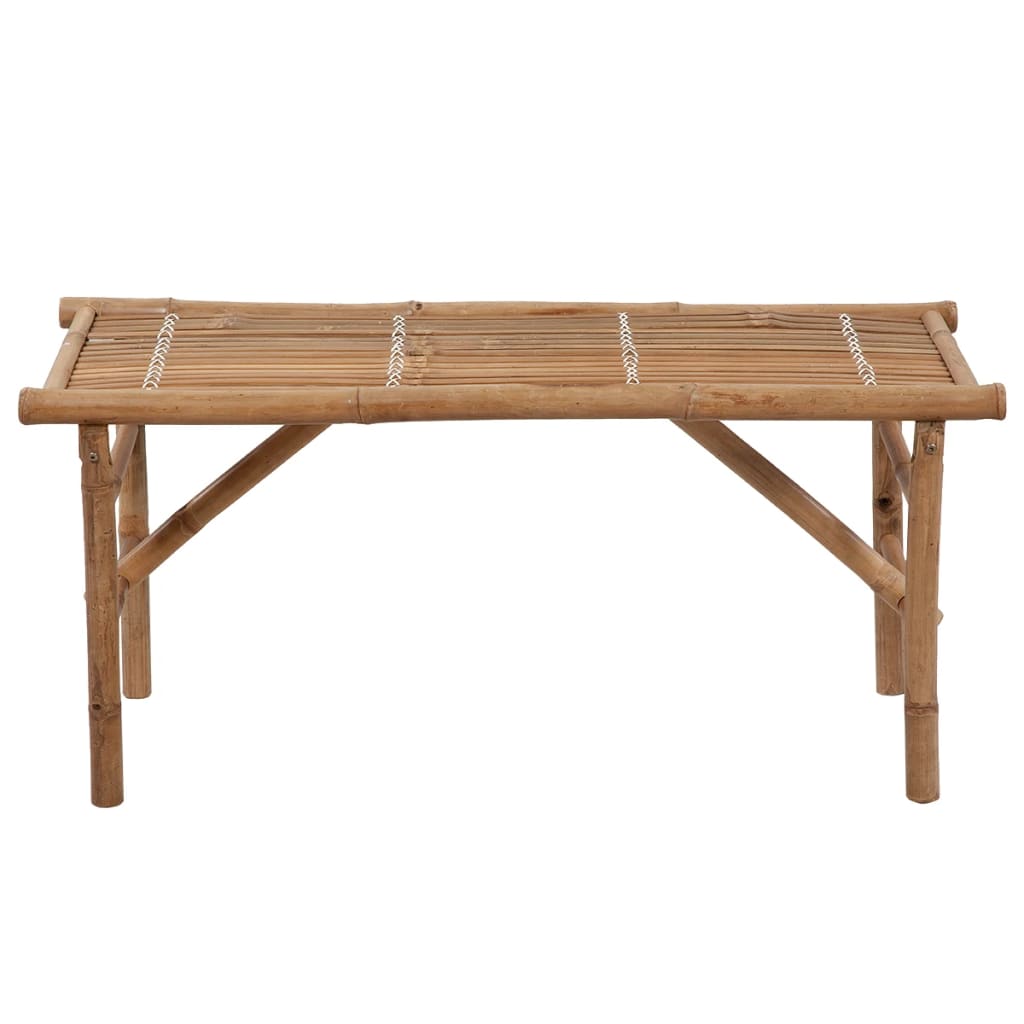 Sklopiva vrtna klupa s jastukom 118 cm od bambusa