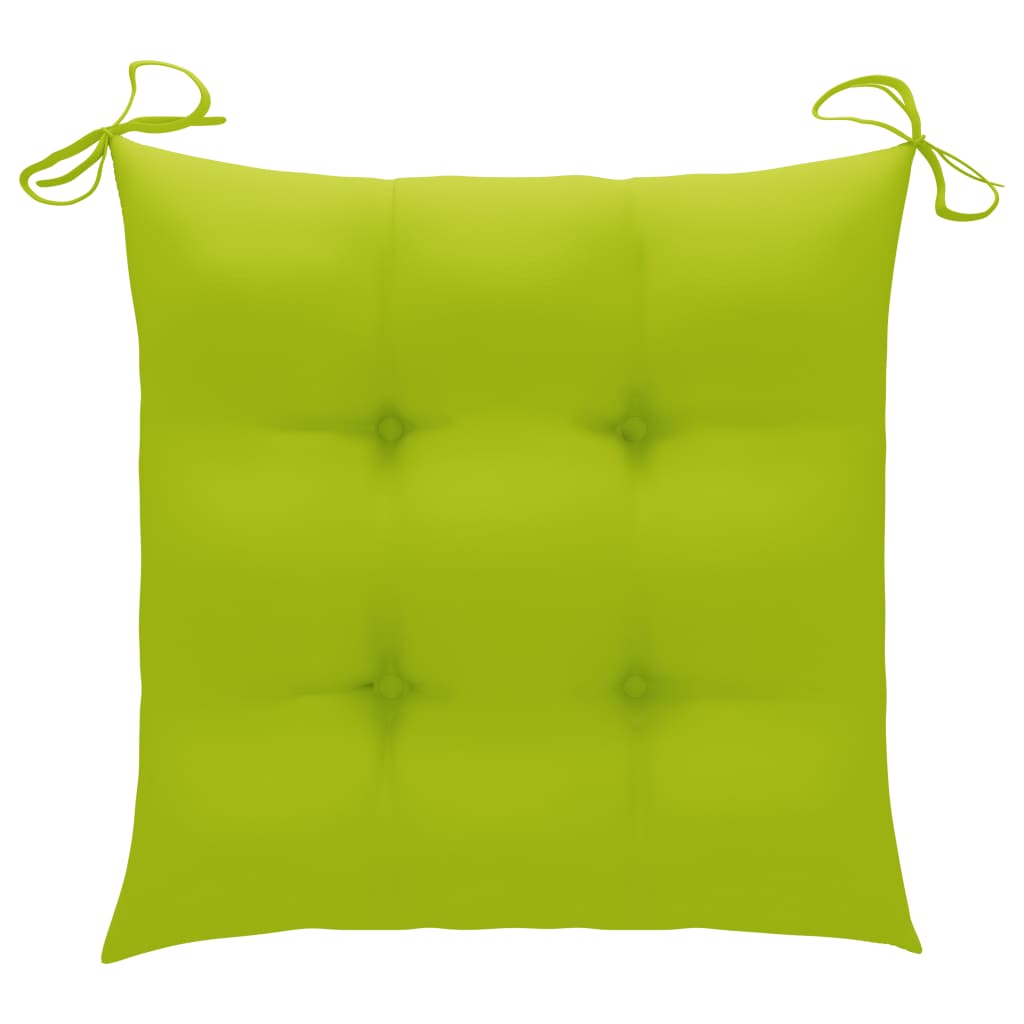 Vrtne blagovaonske stolice s jastucima 3 kom od bagremovog drva