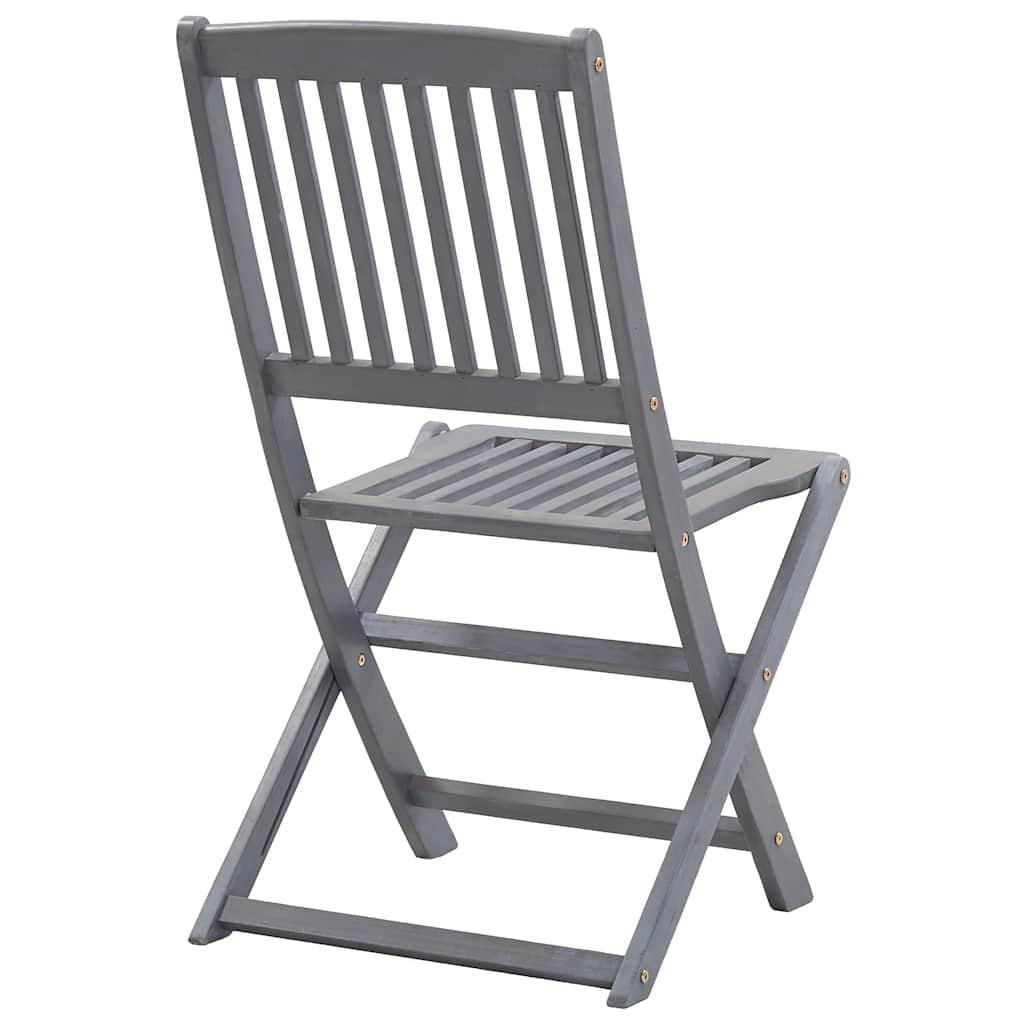 Sklopive vrtne stolice s jastucima 4 kom masivno bagremovo drvo